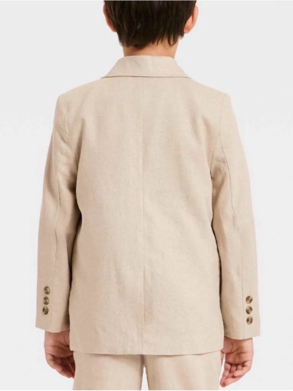 Cat & Jack Boys' Beige Linen-Blend Suit NWT